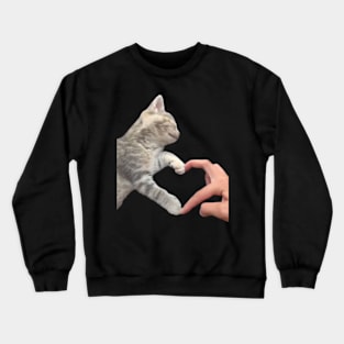 Kitty heart Crewneck Sweatshirt